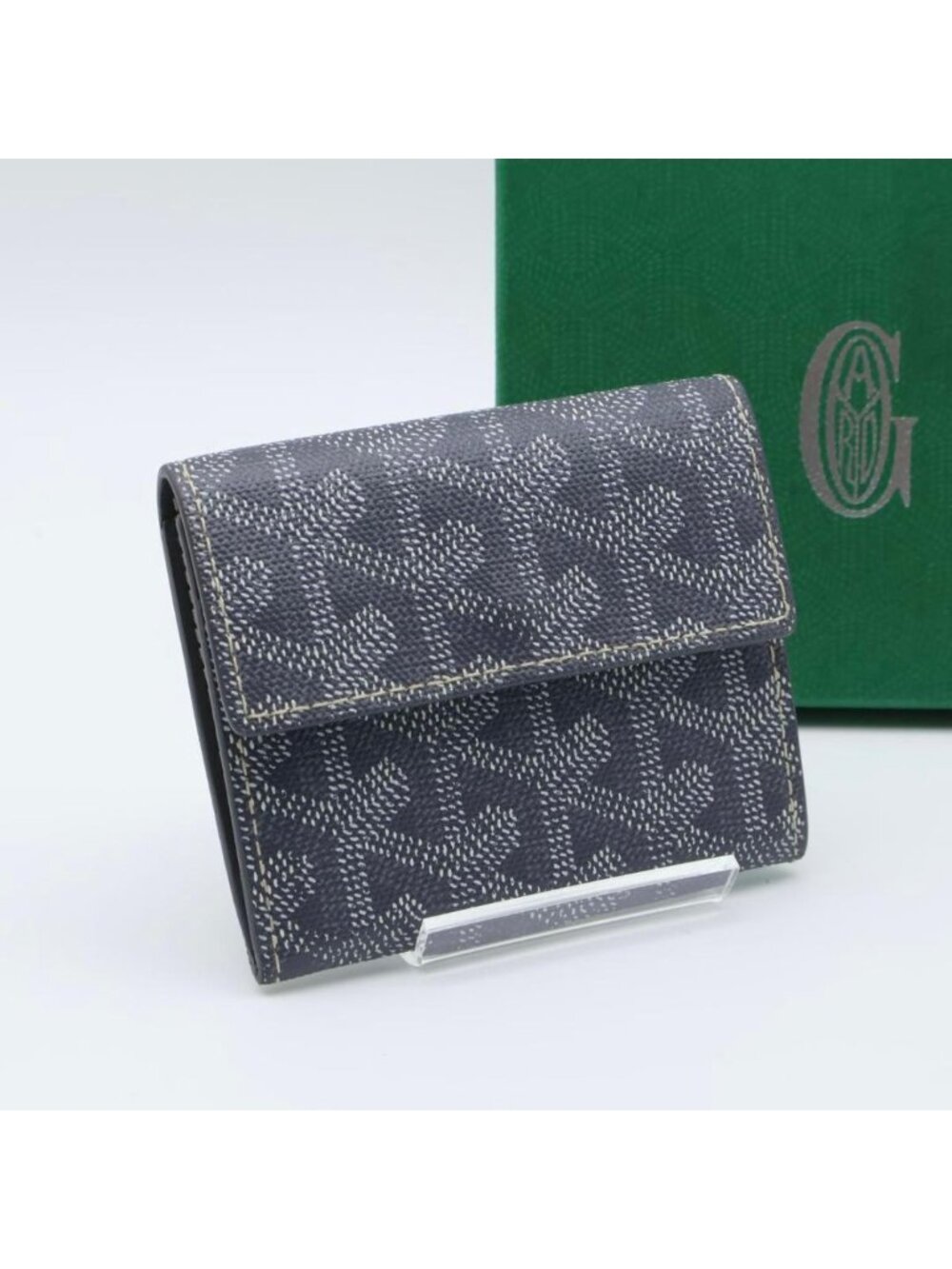 Goyard Marigny Bifold Wallet Coin Purse Gray